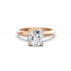 Eloise Solitaire Knife Edge Diamond Ring - R00232