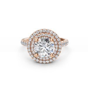Arya Double Halo Diamond Ring - R00111
