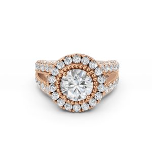 Opulent? Antique Halo Diamond Ring - R00097