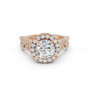 Imperiella Halo Celtic Knot Diamond Ring - R00098