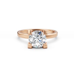 Cordelia Knife Edge Solitaire Diamond Ring - R00217