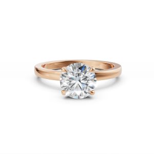 Mildred Hidden Halo Solitaire Diamond Ring - R00219