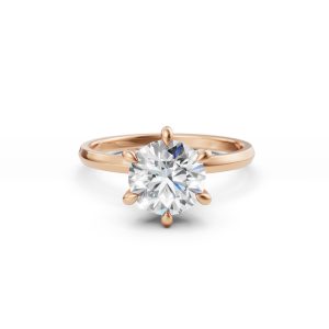 Alora Six Prong Solitaire Diamond Ring - R00221