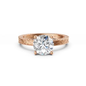 Ivory Vintage Solitaire Diamond Ring - R00222
