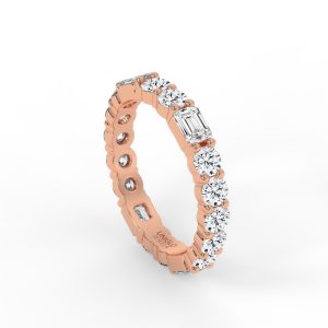 Emory Emerald & Round Diamond Eternity Ring?