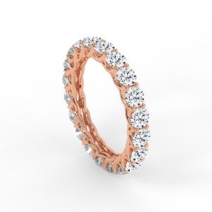 Meadow Round Crisscross Diamond Eternity Ring