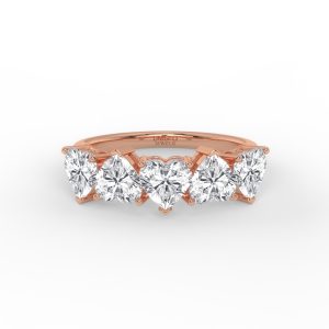Octavia Heart Diamond Anniversary Band