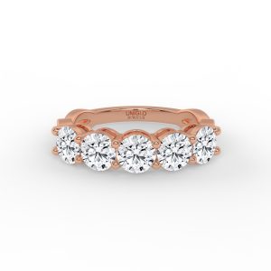 Noella Round Diamond Anniversary Band