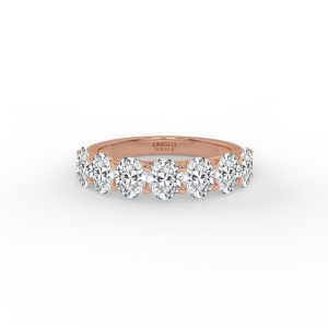 Maura Oval Diamond Anniversary Band