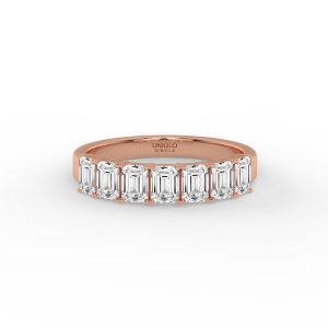 Luisa Emerald Diamond Anniversary Band