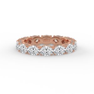 Kendall Oval Milgrain Diamond Eternity Ring