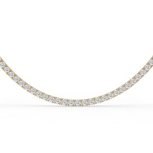 Naomi Round Diamond Tennis Necklace