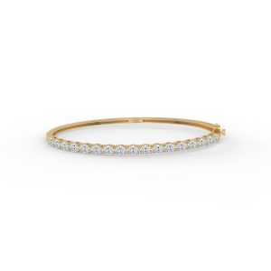 Oval Serenity Diamond Openable Bangle Bracelet