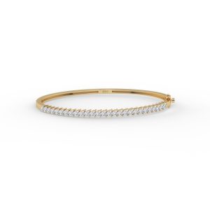 Tear of Light Marquise Diamond Openable Bangle Bracelet