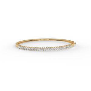 Pear Cascade Diamond Openable Bangle Bracelet