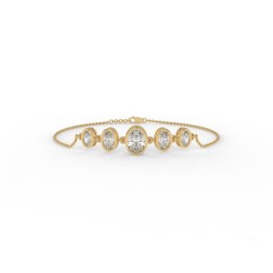Sophie Oval Five Stone Fashion Bracelet