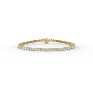 Nemy Half Bezel Round Diamond Tennis Bracelet