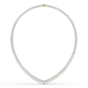Oval Diamond Gradual Necklace